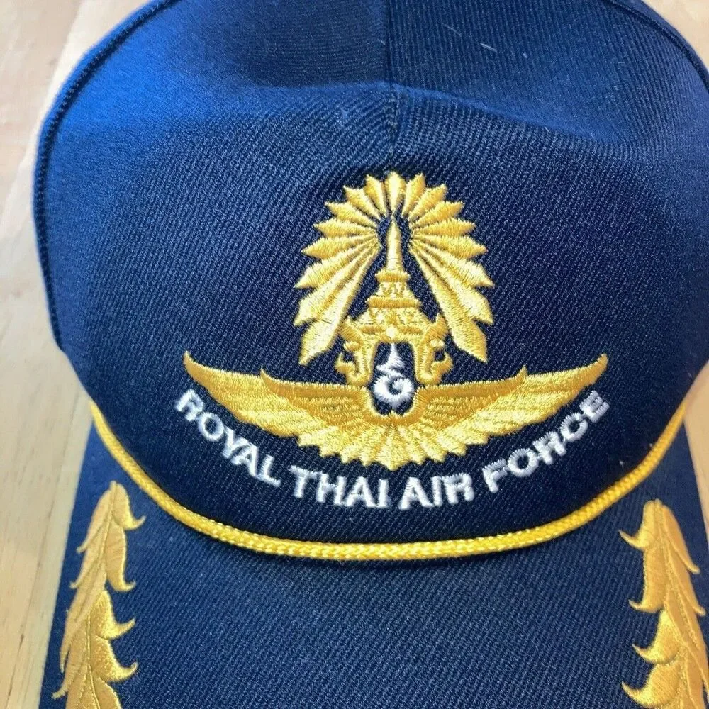Royal Thai Air Force Blue U-Tapao CG10 Helms Strapback Baseball Cap Hat